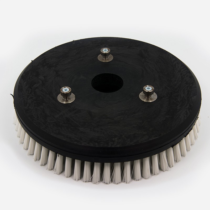 BROSSE POLYPROPYLENE (PPL) DIAM 265MM/BRIN 0,60MM POUR AUTOLAVEUSE FLOORPUL  (DIAM ORIFICE 46MM)